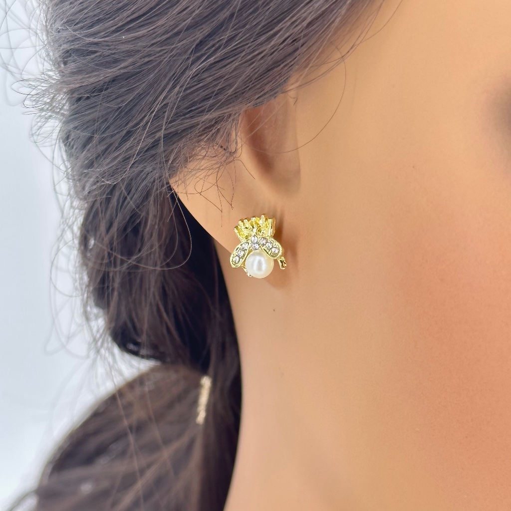 Honey Bee Stud Earrings